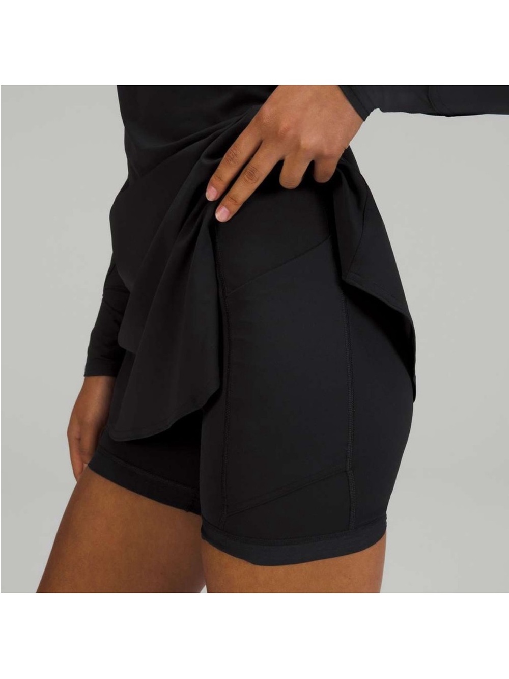 lululemon athletica Black Long-Sleeve Quarter-Zip Athletic Dress - Picture 2 of 8